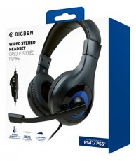 BigBen V1 PS4/PS5 sztereo fekete gamer headset Audio-Video / Hifi / Multim&eacute;dia - F&uuml;l &eacute;s Fejhallgat&oacute;k - Fejhallgat&oacute; mikrofonnal / headset - 461013