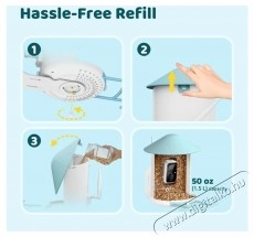 Birdfy Mad&aacute;retető kamer&aacute;val &eacute;s napelemmel (AI előfizet&eacute;s) (EPPAMBNI8102110) H&aacute;ztart&aacute;s / Otthon / K&uuml;lt&eacute;r - K&uuml;lt&eacute;r / kerti term&eacute;k / grill - Egy&eacute;b kerti g&eacute;p - 531472