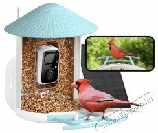 Birdfy Mad&aacute;retető kamer&aacute;val &eacute;s napelemmel, AI előfizet&eacute;ssel (EPPAMBNI8101110) H&aacute;ztart&aacute;s / Otthon / K&uuml;lt&eacute;r - K&uuml;lt&eacute;r / kerti term&eacute;k / grill - Egy&eacute;b kerti g&eacute;p - 531474