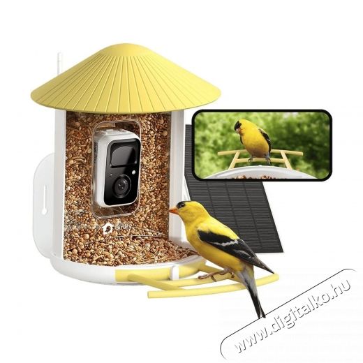 Birdfy Mad&aacute;retető kamer&aacute;val &eacute;s napelemmel, AI előfizet&eacute;ssel (EPPAMBNI8101110) H&aacute;ztart&aacute;s / Otthon / K&uuml;lt&eacute;r - K&uuml;lt&eacute;r / kerti term&eacute;k / grill - Egy&eacute;b kerti g&eacute;p - 531474
