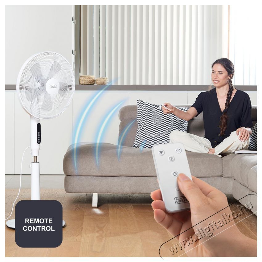 Black and Decker BXEFP50E H&aacute;ztart&aacute;s / Otthon / K&uuml;lt&eacute;r - Ventil&aacute;tor / L&eacute;gkondicion&aacute;l&oacute; - &Aacute;ll&oacute; / padl&oacute; ventil&aacute;tor - 511789