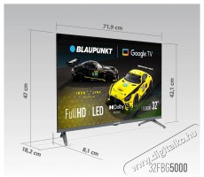 Blaupunkt 32FBG5000 Telev&iacute;zi&oacute;k - LED telev&iacute;zi&oacute; - 1080p Full HD felbont&aacute;s&uacute; - 511802