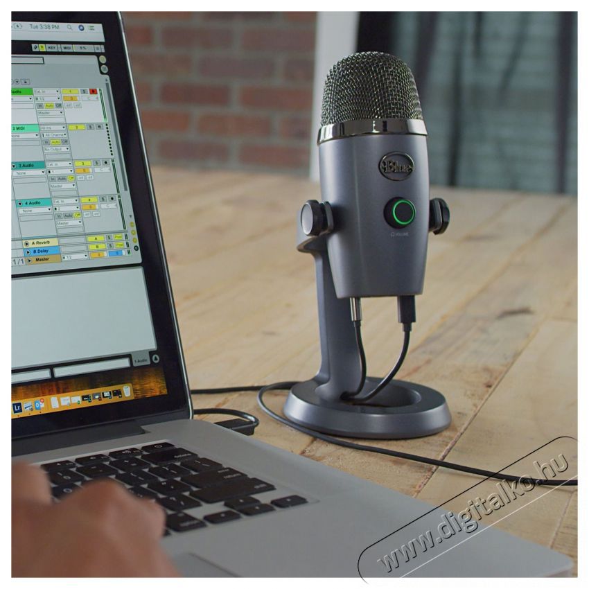 BLUE MICROPHONES Blue Yeti Nano USB, Shadow Grey Fot&oacute;-Vide&oacute; kieg&eacute;sz&iacute;tők - Mikrofon - &Eacute;nek &eacute;s hangszer mikrofon - 524372