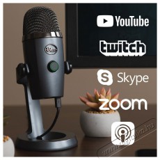 BLUE MICROPHONES Blue Yeti Nano USB, Shadow Grey Fot&oacute;-Vide&oacute; kieg&eacute;sz&iacute;tők - Mikrofon - &Eacute;nek &eacute;s hangszer mikrofon - 524372