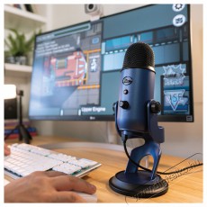 BLUE MICROPHONES Blue Yeti USB, Midnight Blue Fot&oacute;-Vide&oacute; kieg&eacute;sz&iacute;tők - Mikrofon - &Eacute;nek &eacute;s hangszer mikrofon - 524375