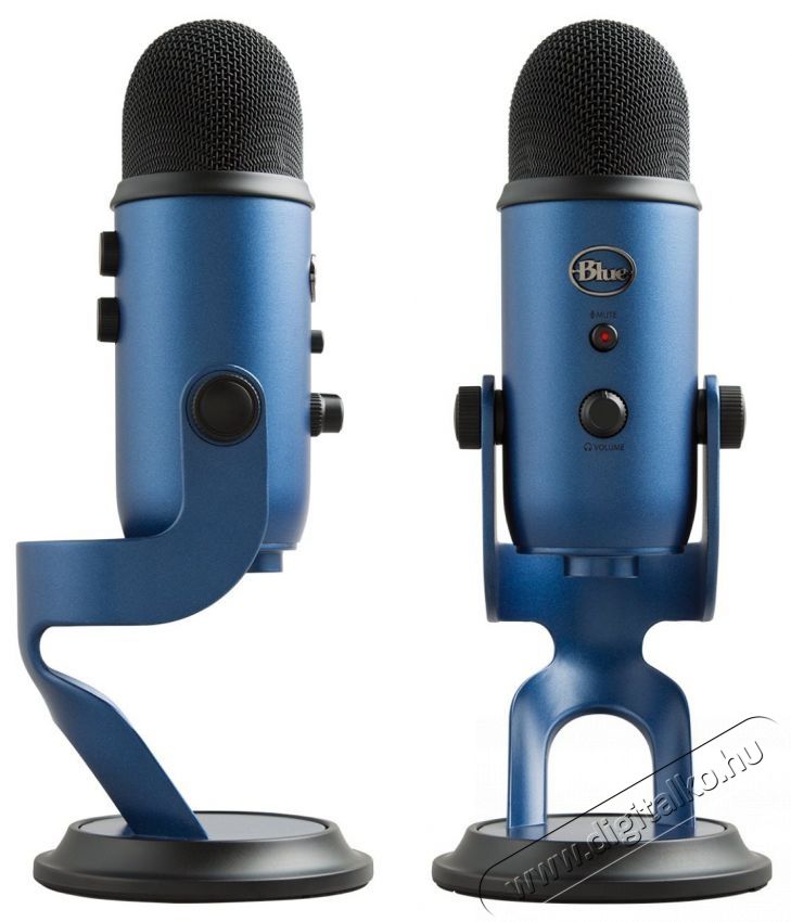 BLUE MICROPHONES Blue Yeti USB, Midnight Blue Fot&oacute;-Vide&oacute; kieg&eacute;sz&iacute;tők - Mikrofon - &Eacute;nek &eacute;s hangszer mikrofon - 524375