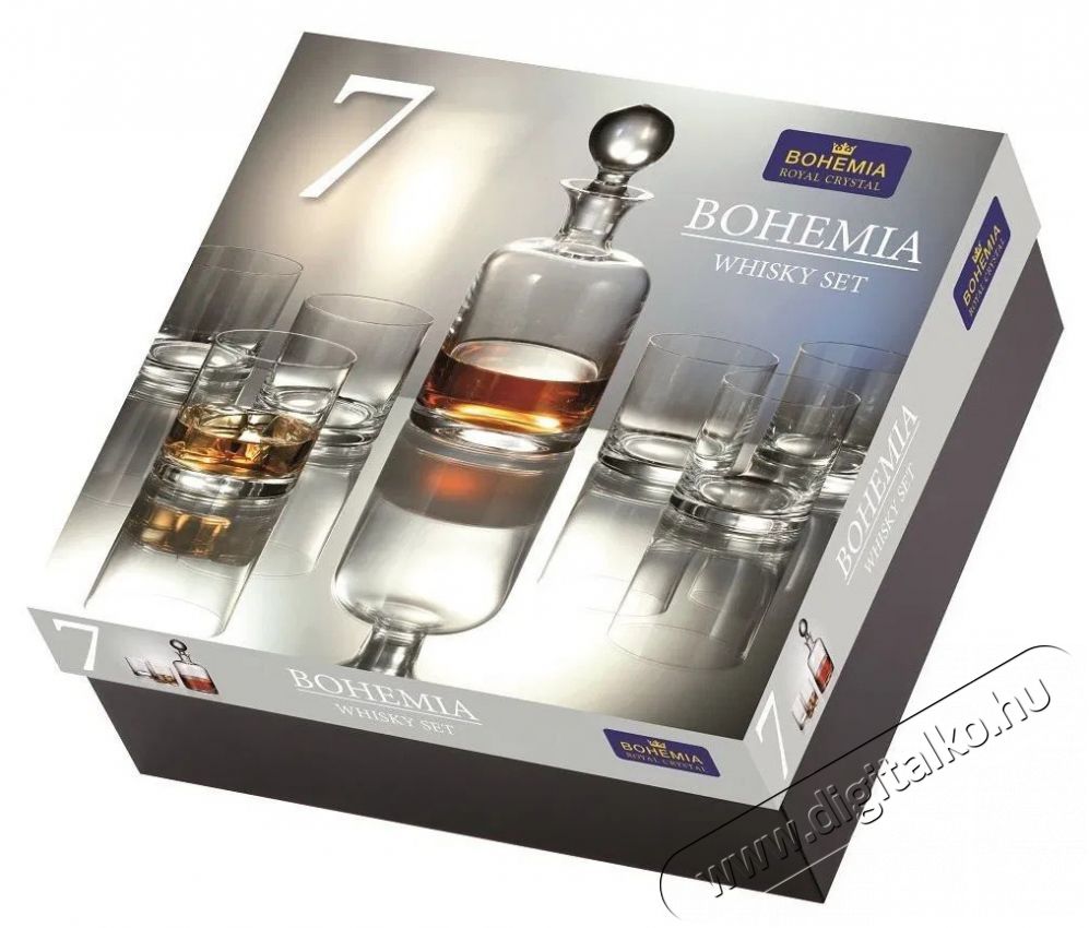 BOHEMIA ROYAL CRYSTAL Whisky szett 7 db BOHEMIA Konyhai term&eacute;kek - Egy&eacute;b / Konyhai kieg&eacute;sz&iacute;tő - 504711