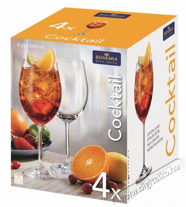 Bohemia Royal Crystal  Kokt&eacute;lospoh&aacute;r 4 db 590 ml Konyhai term&eacute;kek - Konyhai eszk&ouml;z - K&eacute;szlet / szett - 524396