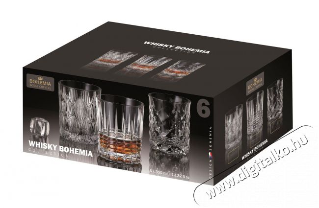 Bohemia Royal Crystal  poh&aacute;r 6 db 350 ml Bohemia whisky, dekor&aacute;ci&oacute; TINY Konyhai term&eacute;kek - Konyhai eszk&ouml;z - K&eacute;szlet / szett - 524401