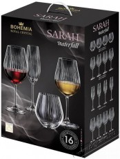 Bohemia Royal Crystal  SARAH WATERFALL Boros- &eacute;s vizespoh&aacute;r k&eacute;szlet Konyhai term&eacute;kek - Konyhai eszk&ouml;z - Egy&eacute;b konyhai eszk&ouml;z - 524408