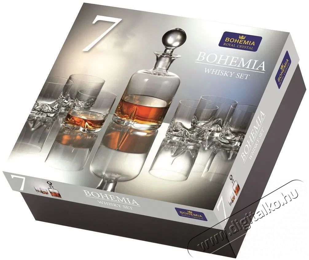 Bohemia Royal Crystal  TRIO Whisky k&eacute;szlet, 7 db Konyhai term&eacute;kek - Konyhai eszk&ouml;z - Egy&eacute;b konyhai eszk&ouml;z - 524410