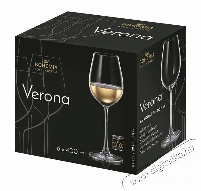 Bohemia Royal Crystal  Verona Poh&aacute;r 400 ml Konyhai term&eacute;kek - Konyhai eszk&ouml;z - Egy&eacute;b konyhai eszk&ouml;z - 524412