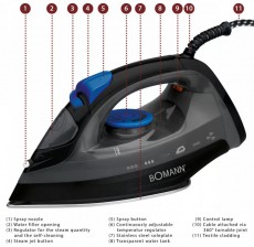 Bomann DB 6003 CB Vasal&oacute; - fekete/k&eacute;k H&aacute;ztart&aacute;s / Otthon / K&uuml;lt&eacute;r - Vasal&oacute; - Vasal&oacute; - 369976