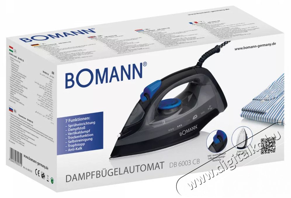 Bomann DB 6003 CB Vasal&oacute; - fekete/k&eacute;k H&aacute;ztart&aacute;s / Otthon / K&uuml;lt&eacute;r - Vasal&oacute; - Vasal&oacute; - 369976