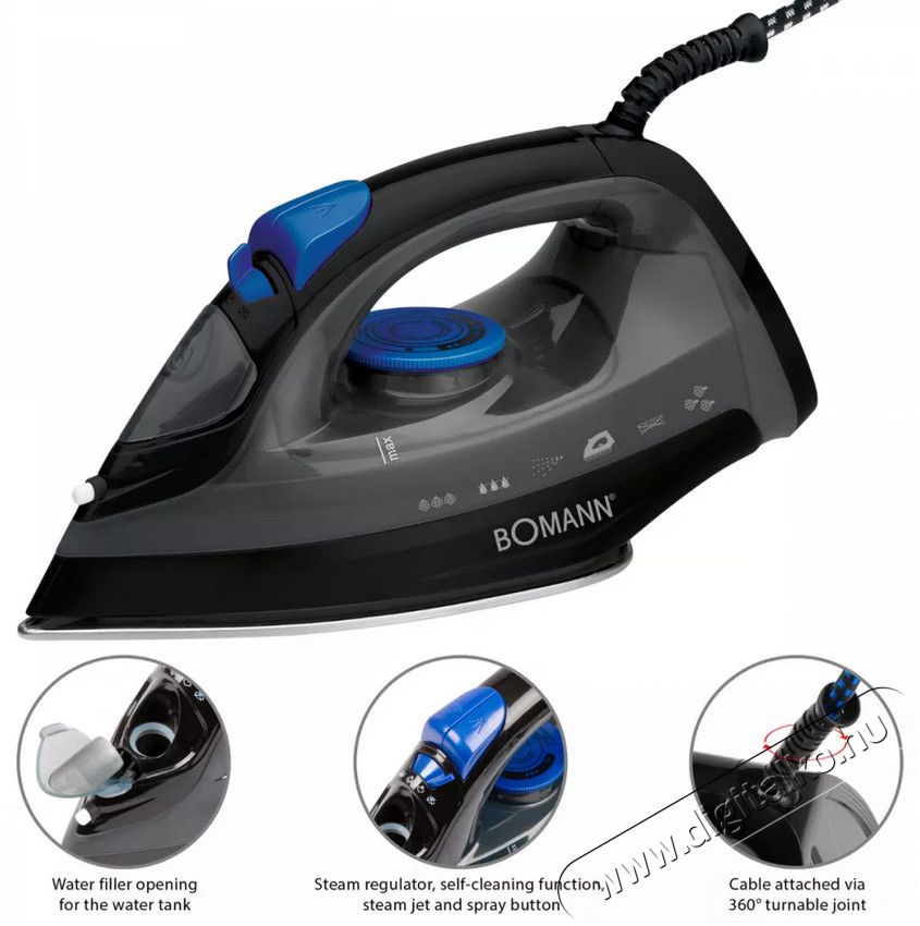 Bomann DB 6003 CB Vasal&oacute; - fekete/k&eacute;k H&aacute;ztart&aacute;s / Otthon / K&uuml;lt&eacute;r - Vasal&oacute; - Vasal&oacute; - 369976