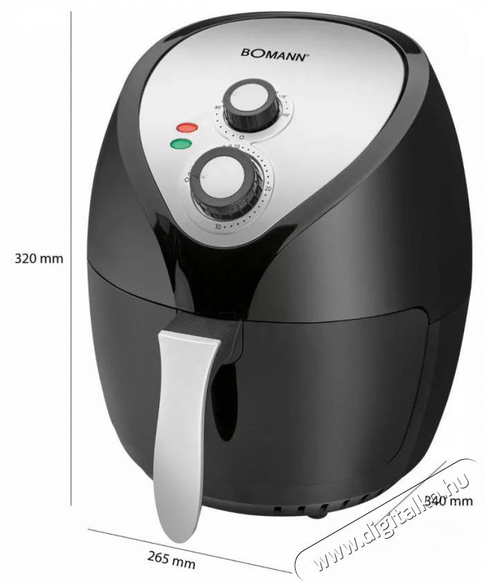 Bomann FR 6002 H CB forr&oacute;levegős s&uuml;tő Konyhai term&eacute;kek - Konyhai kisg&eacute;p (s&uuml;t&eacute;s / főz&eacute;s / hűt&eacute;s / &eacute;telk&eacute;sz&iacute;t&eacute;s) - L&eacute;gkever&eacute;ses főzőg&eacute;p / elektromos kukta / multifunkci&oacute;s s&uuml;tő - 377685