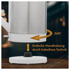 Bomann v&iacute;zforral&oacute; WKS 3002 CB rozsdamentes ac&eacute;l/feh&eacute;r Konyhai term&eacute;kek - V&iacute;zforral&oacute; / teafőző - 493187