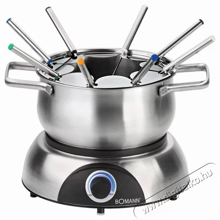 Bomann FD 2248 CB inox Fond&uuml; k&eacute;sz&iacute;tő Konyhai term&eacute;kek - Konyhai kisg&eacute;p (s&uuml;t&eacute;s / főz&eacute;s / hűt&eacute;s / &eacute;telk&eacute;sz&iacute;t&eacute;s) - Konyhai k&uuml;l&ouml;nlegess&eacute;g - 493807