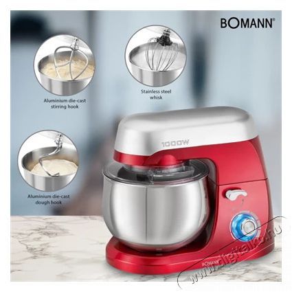 Bomann KM 6009 CB Konyhai robotg&eacute;p - piros Konyhai term&eacute;kek - Konyhai kisg&eacute;p (elők&eacute;sz&iacute;t&eacute;s / feldolgoz&aacute;s) - Konyhai robotg&eacute;p - 362690