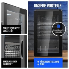 Bomann KSG 7287 fekete italhűtő Konyhai term&eacute;kek - Hűtő, fagyaszt&oacute; (szabadon&aacute;ll&oacute;) - Mini hűtő / minib&aacute;r - 503883