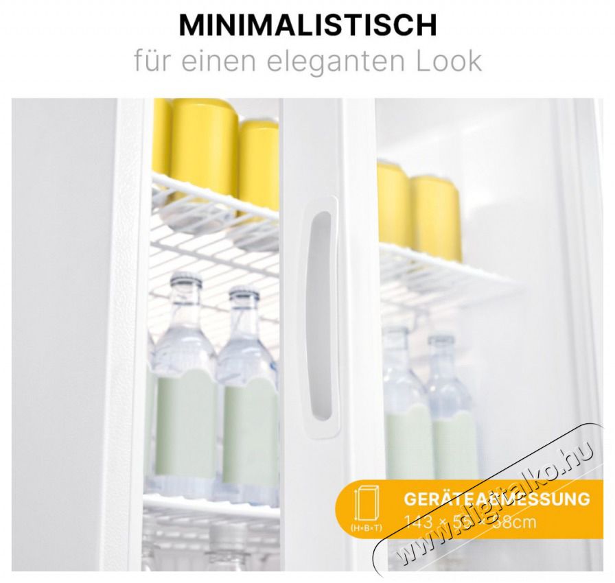 Bomann KSG 7289 feh&eacute;r italhűtő Konyhai term&eacute;kek - Hűtő, fagyaszt&oacute; (szabadon&aacute;ll&oacute;) - Egyajt&oacute;s hűtő - 503884