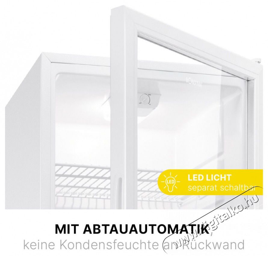 Bomann KSG 7289 feh&eacute;r italhűtő Konyhai term&eacute;kek - Hűtő, fagyaszt&oacute; (szabadon&aacute;ll&oacute;) - Egyajt&oacute;s hűtő - 503884