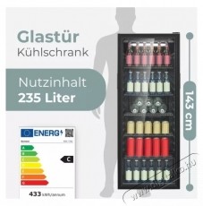 Bomann KSG 7292 fekete italhűtő Konyhai term&eacute;kek - Hűtő, fagyaszt&oacute; (szabadon&aacute;ll&oacute;) - Egyajt&oacute;s hűtő - 531652