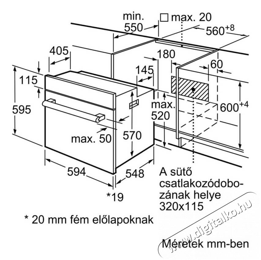 Bosch HBF134YS0 Serie 2 be&eacute;p&iacute;thető s&uuml;tő Konyhai term&eacute;kek - S&uuml;tő-főzőlap, tűzhely (be&eacute;p&iacute;thető) - S&uuml;tő (be&eacute;p&iacute;thető) - 339183