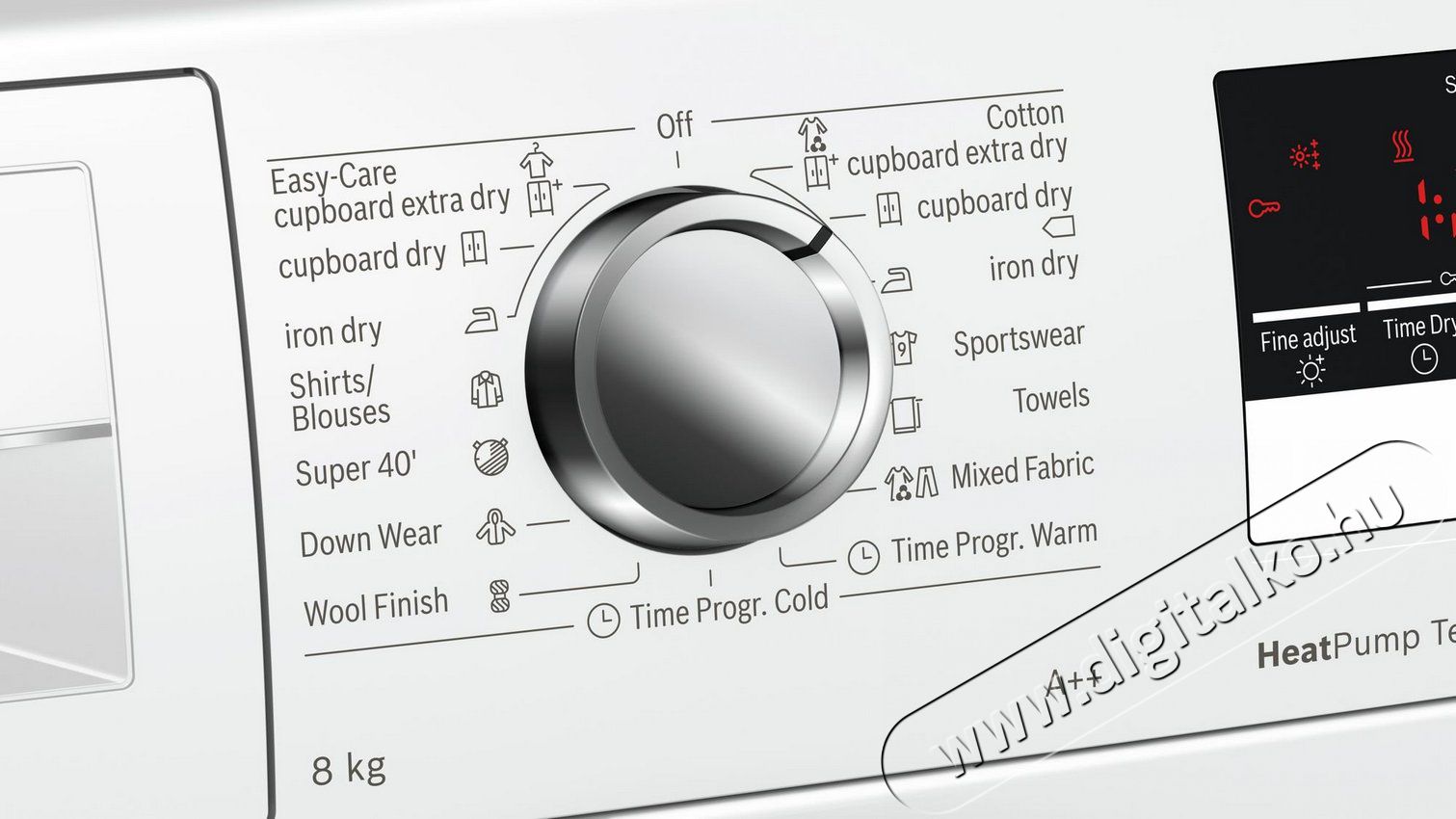 Bosch WTH85290BY Serie 4 hőszivatty&uacute;s sz&aacute;r&iacute;t&oacute;g&eacute;p H&aacute;ztart&aacute;s / Otthon / K&uuml;lt&eacute;r - Mos&oacute;g&eacute;p / sz&aacute;r&iacute;t&oacute;g&eacute;p - Sz&aacute;r&iacute;t&oacute;g&eacute;p - 325605