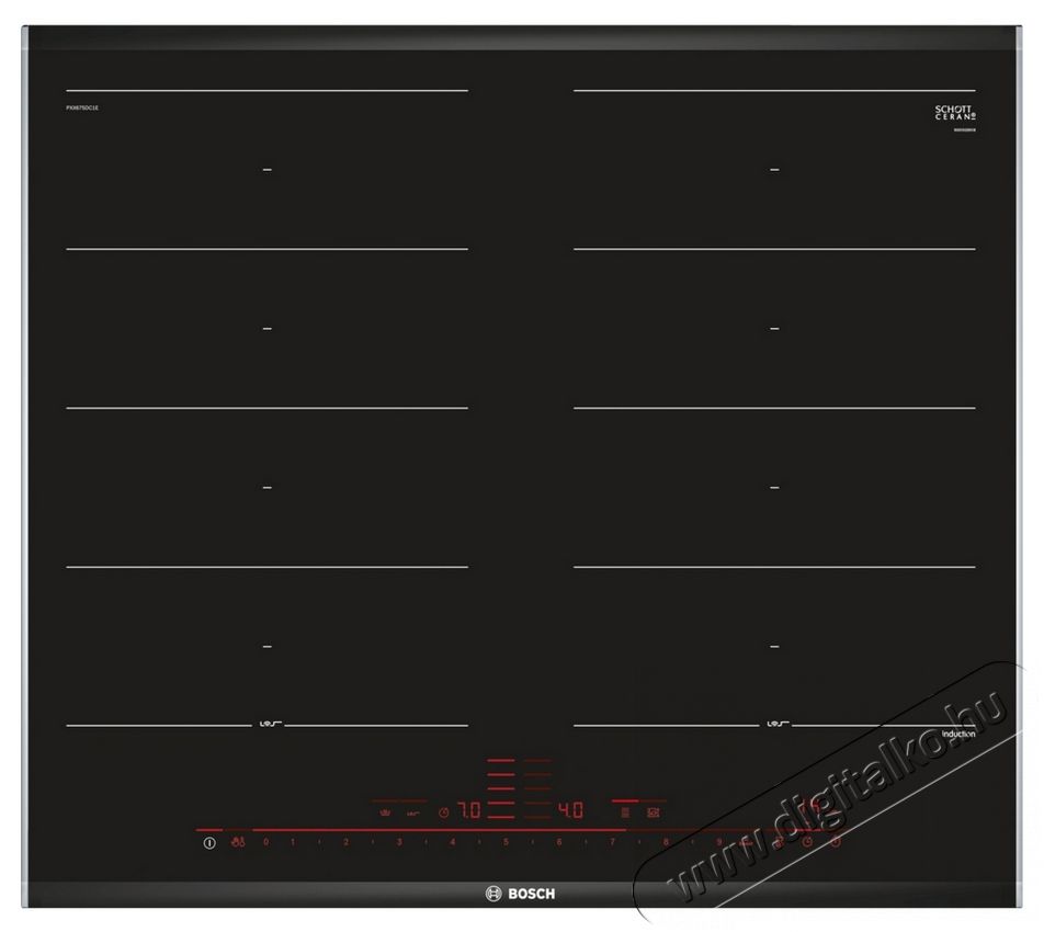 Bosch PXX675DC1E Serie 8 indukci&oacute;s főzőlap Konyhai term&eacute;kek - S&uuml;tő-főzőlap, tűzhely (be&eacute;p&iacute;thető) - Indukci&oacute;s főzőlap (be&eacute;p&iacute;thető) - 317236