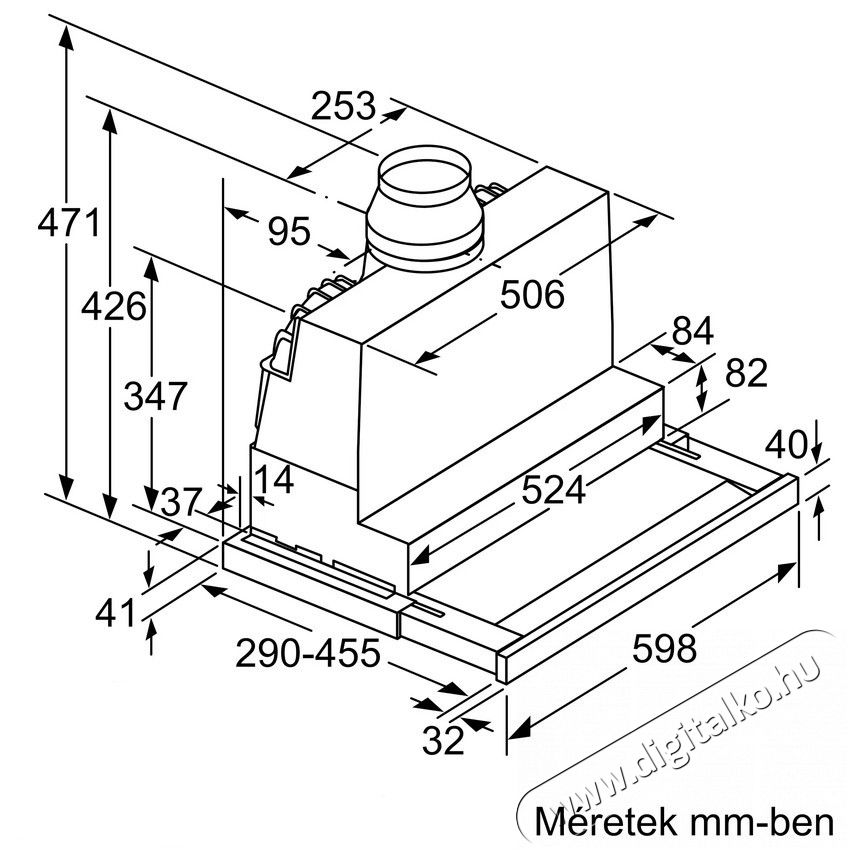 Bosch DFS067K51 Teleszk&oacute;pos p&aacute;raelsz&iacute;v&oacute; Konyhai term&eacute;kek - P&aacute;raelsz&iacute;v&oacute; - Be&eacute;p&iacute;thető / kih&uacute;zhat&oacute; - 370322