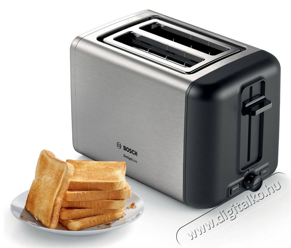 Bosch TAT3P420 DesignLine keny&eacute;rpir&iacute;t&oacute; - inox Konyhai term&eacute;kek - Konyhai kisg&eacute;p (s&uuml;t&eacute;s / főz&eacute;s / hűt&eacute;s / &eacute;telk&eacute;sz&iacute;t&eacute;s) - Keny&eacute;rpir&iacute;t&oacute; - 359658