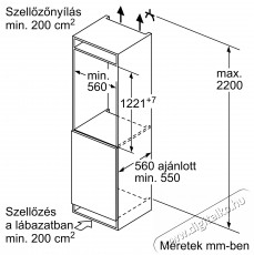 Bosch KIL42NSE0 Be&eacute;p&iacute;thető hűtőszekr&eacute;ny Konyhai term&eacute;kek - Hűtő, fagyaszt&oacute; (be&eacute;p&iacute;thető) - Fel&uuml;lfagyaszt&oacute;s kombin&aacute;lt hűtő - 381239