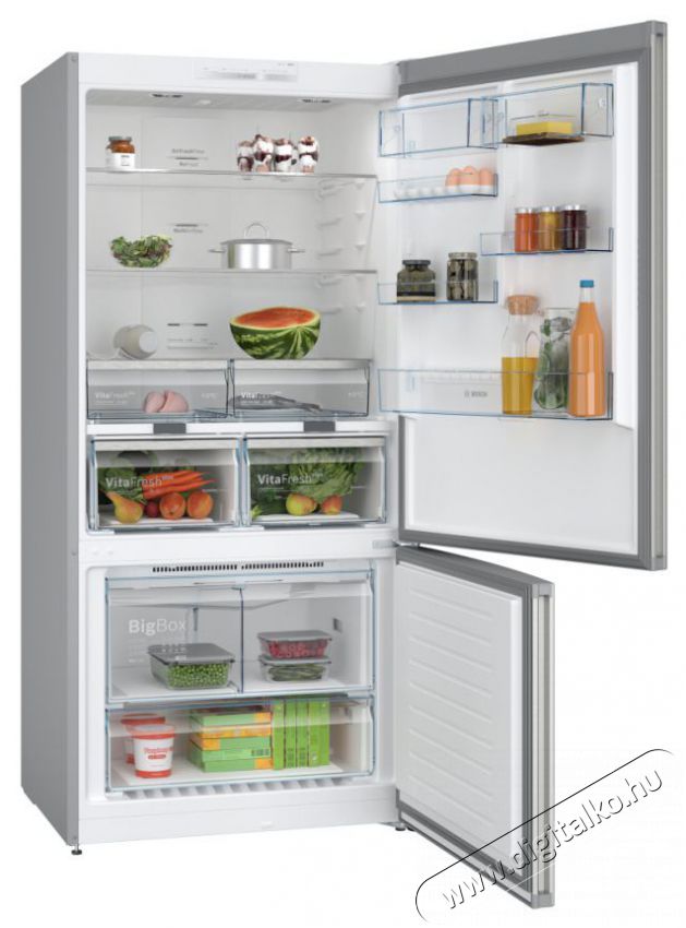 Bosch KGN86VIEA, Szabadon&aacute;ll&oacute;, alulfagyaszt&oacute;s hűtő-fagyaszt&oacute; kombin&aacute;ci&oacute; Inox - k&ouml;nnyű tiszt&iacute;t&aacute;s Konyhai term&eacute;kek - Hűtő, fagyaszt&oacute; (szabadon&aacute;ll&oacute;) - Alulfagyaszt&oacute;s kombin&aacute;lt hűtő - 397404