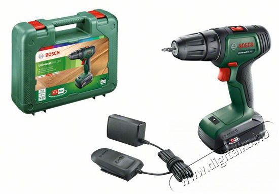 Bosch 06039D4001 Universaldrill 18V 1x1,5Ah kofferban akkus f&uacute;r&oacute;-csavaroz&oacute; H&aacute;ztart&aacute;s / Otthon / K&uuml;lt&eacute;r - Szersz&aacute;m - F&uacute;r&oacute; / f&uacute;r&oacute;kalap&aacute;cs - 443615