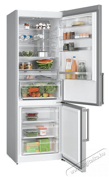 Bosch KGN49AIBT, Szabadon&aacute;ll&oacute;, alulfagyaszt&oacute;s hűtő-fagyaszt&oacute; kombin&aacute;ci&oacute; Inox - k&ouml;nnyű tiszt&iacute;t&aacute;s Konyhai term&eacute;kek - Hűtő, fagyaszt&oacute; (szabadon&aacute;ll&oacute;) - Alulfagyaszt&oacute;s kombin&aacute;lt hűtő - 475527