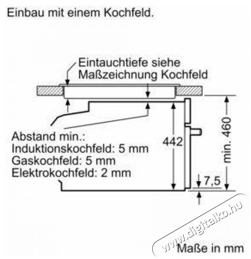Bosch C24DR1XN0 Konyhai term&eacute;kek - S&uuml;tő-főzőlap, tűzhely (be&eacute;p&iacute;thető) - S&uuml;tő (be&eacute;p&iacute;thető) - 490957