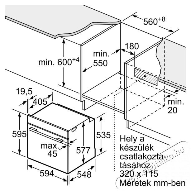 Bosch HMG7764B1 Konyhai term&eacute;kek - S&uuml;tő-főzőlap, tűzhely (be&eacute;p&iacute;thető) - S&uuml;tő (be&eacute;p&iacute;thető) - 490974