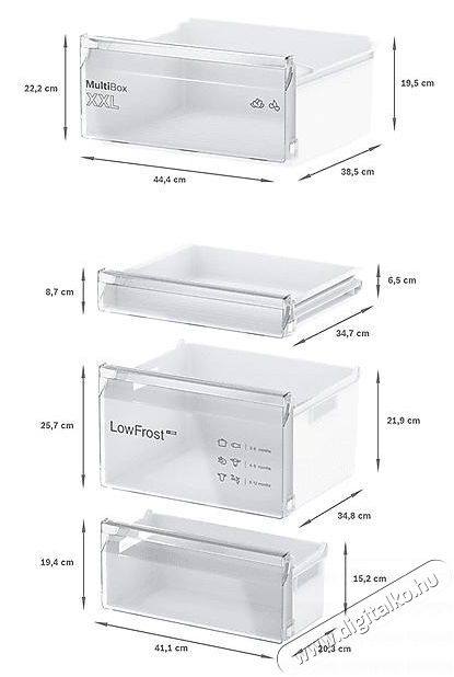 Bosch KIV865SE0 Konyhai term&eacute;kek - Hűtő, fagyaszt&oacute; (be&eacute;p&iacute;thető) - Alulfagyaszt&oacute;s kombin&aacute;lt hűtő - 492711