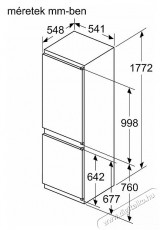 Bosch KIV865SE0 Konyhai term&eacute;kek - Hűtő, fagyaszt&oacute; (be&eacute;p&iacute;thető) - Alulfagyaszt&oacute;s kombin&aacute;lt hűtő - 492711