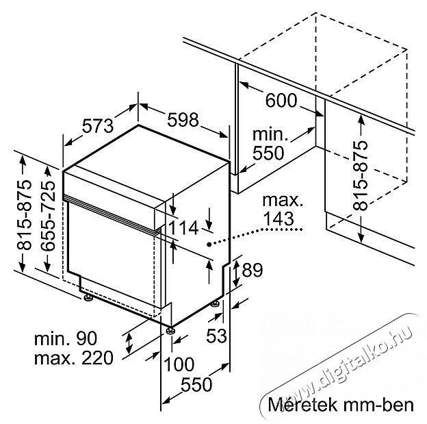 Bosch SMI2HVS02E Konyhai term&eacute;kek - Mosogat&oacute;g&eacute;p - Norm&aacute;l (60cm) be&eacute;p&iacute;thető mosogat&oacute;g&eacute;p - 492714