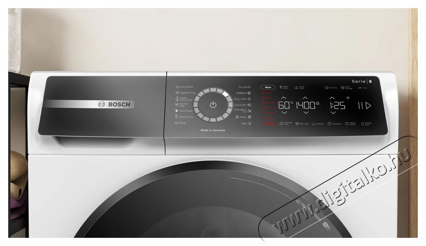 Bosch WGB24410BY, el&ouml;lt&ouml;ltős mos&oacute;g&eacute;p H&aacute;ztart&aacute;s / Otthon / K&uuml;lt&eacute;r - Mos&oacute;g&eacute;p / sz&aacute;r&iacute;t&oacute;g&eacute;p - El&ouml;lt&ouml;ltős norm&aacute;l (60cm-ig) mos&oacute;g&eacute;p - 451600