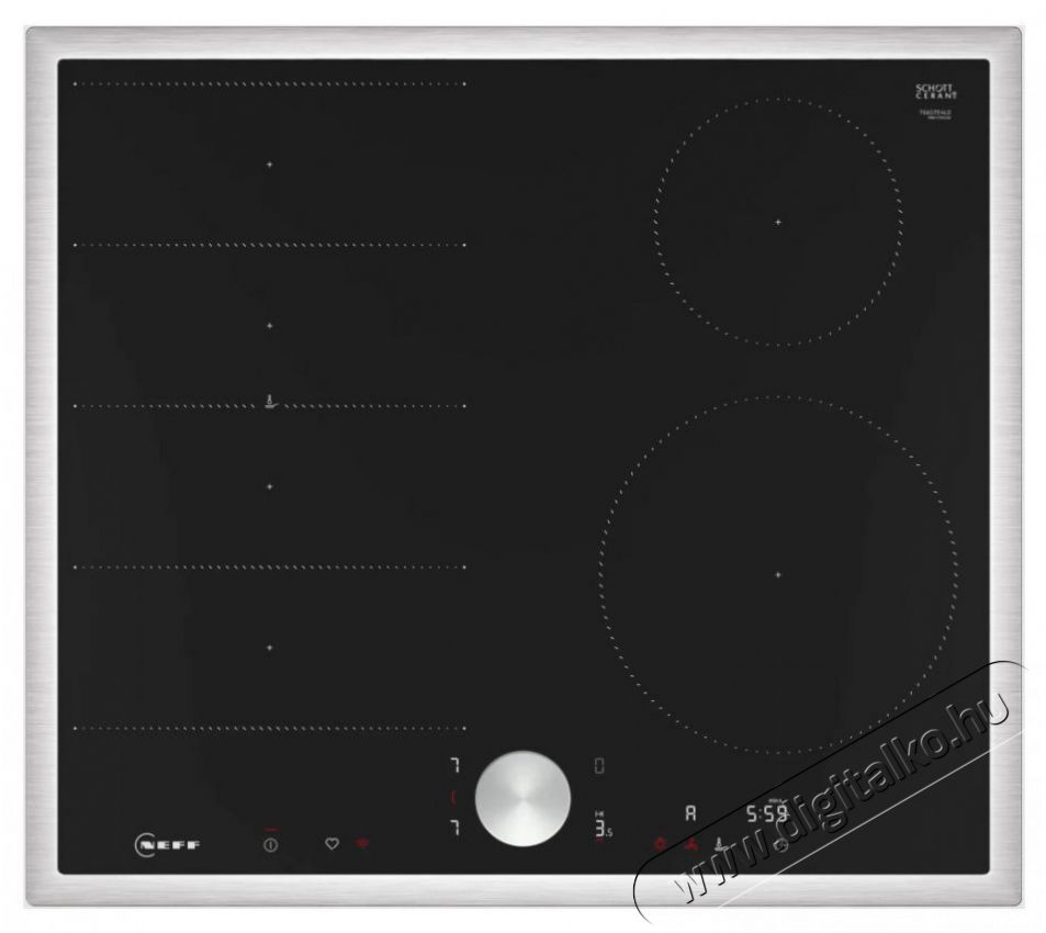 NEFF T66STE4L0 Konyhai term&eacute;kek - S&uuml;tő-főzőlap, tűzhely (be&eacute;p&iacute;thető) - Indukci&oacute;s főzőlap (be&eacute;p&iacute;thető) - 494430