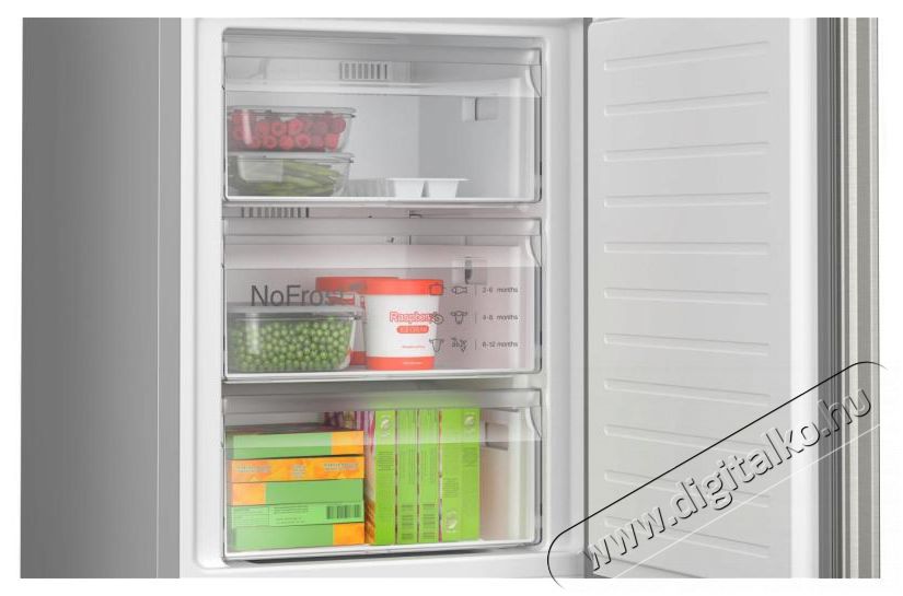 Bosch KGN392ICF alulfagyaszt&oacute;s hűtőszekr&eacute;ny Konyhai term&eacute;kek - Hűtő, fagyaszt&oacute; (szabadon&aacute;ll&oacute;) - Alulfagyaszt&oacute;s kombin&aacute;lt hűtő - 494376