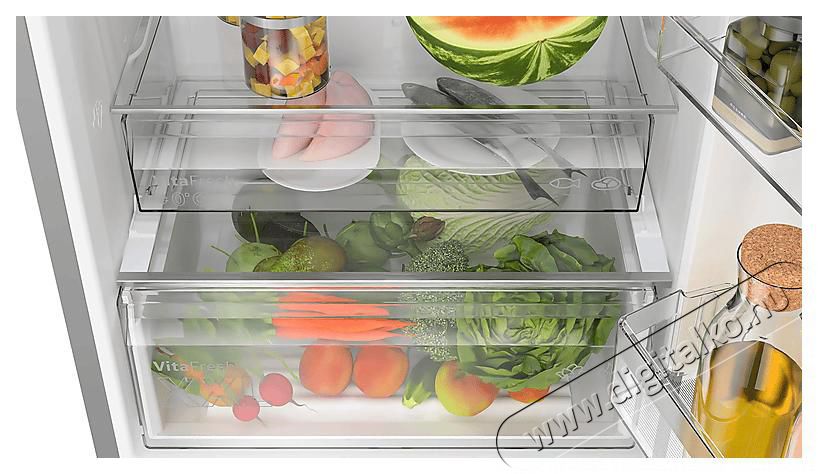 Bosch KGN492LDF alulfagyaszt&oacute;s kombin&aacute;lt hűtőszekr&eacute;ny, inox, 203 cm, 70 cm sz&eacute;les, 311/129 l, NoFrost, VitaFresh, gyorsfagyaszt&aacute;s, gyorshűt&eacute;s Konyhai term&eacute;kek - Hűtő, fagyaszt&oacute; (szabadon&aacute;ll&oacute;) - Alulfagyaszt&oacute;s kombin&aacute;lt hűtő - 494380