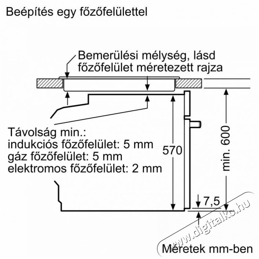 Bosch HBG557EB3 be&eacute;p&iacute;thető s&uuml;tő Konyhai term&eacute;kek - S&uuml;tő-főzőlap, tűzhely (be&eacute;p&iacute;thető) - S&uuml;tő (be&eacute;p&iacute;thető) - 501406