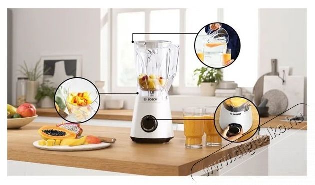 Bosch MMB6141W VitaPower Serie4 feh&eacute;r turmixg&eacute;p Konyhai term&eacute;kek - Konyhai kisg&eacute;p (elők&eacute;sz&iacute;t&eacute;s / feldolgoz&aacute;s) - Turmixg&eacute;p - 502479