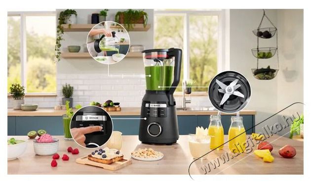 Bosch MMB6652B VitaPower Serie4 fekete turmixg&eacute;p Konyhai term&eacute;kek - Konyhai kisg&eacute;p (elők&eacute;sz&iacute;t&eacute;s / feldolgoz&aacute;s) - Turmixg&eacute;p - 502480
