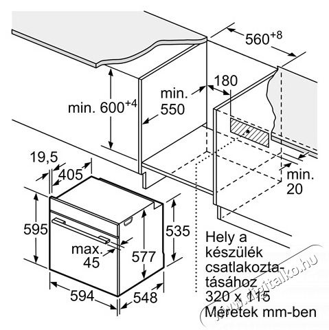 Bosch HBG7321B1 S&Uuml;TŐ BE&Eacute;P&Iacute;THETŐ Konyhai term&eacute;kek - S&uuml;tő-főzőlap, tűzhely (be&eacute;p&iacute;thető) - S&uuml;tő (be&eacute;p&iacute;thető) - 502824