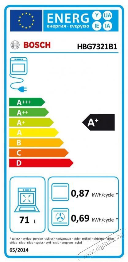 Bosch HBG7321B1 S&Uuml;TŐ BE&Eacute;P&Iacute;THETŐ Konyhai term&eacute;kek - S&uuml;tő-főzőlap, tűzhely (be&eacute;p&iacute;thető) - S&uuml;tő (be&eacute;p&iacute;thető) - 502824